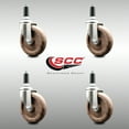 thumbnail image 2 of 5 Inch 316SS High Temp Glass Filled Nylon 1-1/8 Inch Expanding Stem Caster Set, 2 of 2