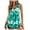 Green, variant on Brnmxoke Plus Size Swimsuit for Women Tankini Swimdress Floral Print Tummy Control Swimwear Modest Two Piece Bathing Suit with Shorts