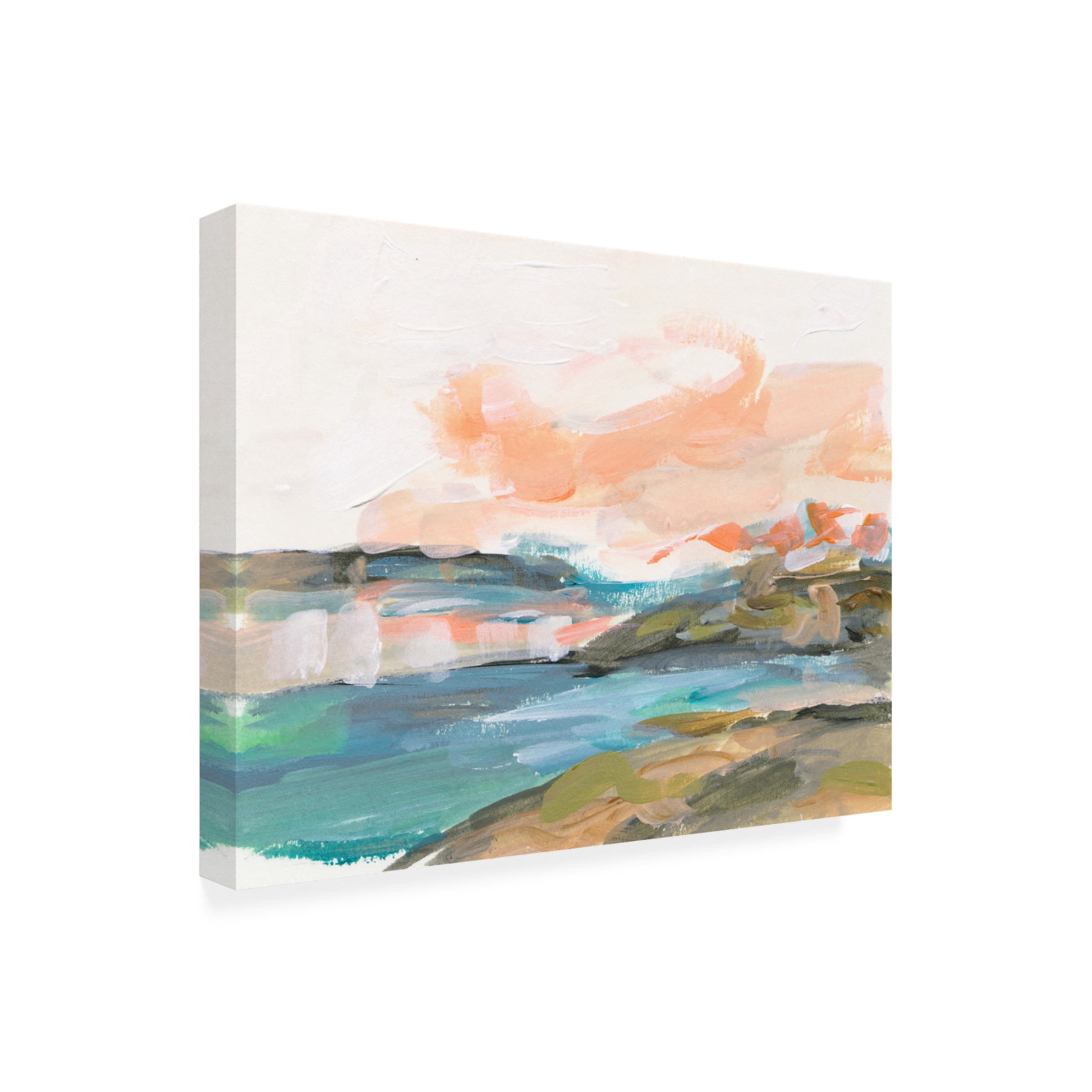 Canvas Wall Art - Melissa Wang 'Dawn Breaking I' Wall Art for Living Room, Bedroom, or Office Décor by Trademark Fine Art - 32 x 24 Inches