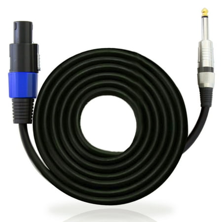 PYLE PPSJ15 - 15ft. 12 Gauge Professional Speaker Cable Compatible With Speakon Connector to 1/4''
