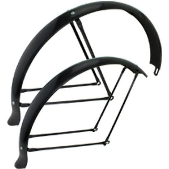 26" Fender Set Flared Adjustable Balloon 80mm Black