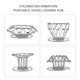 thumbnail image 4 of Soporte de goteo de café plegable de acero inoxidable Portátil vertido sobre filtro dispensador cono reutilizable soporte para casa de plata seitruly  HA009959-01B, 4 of 6
