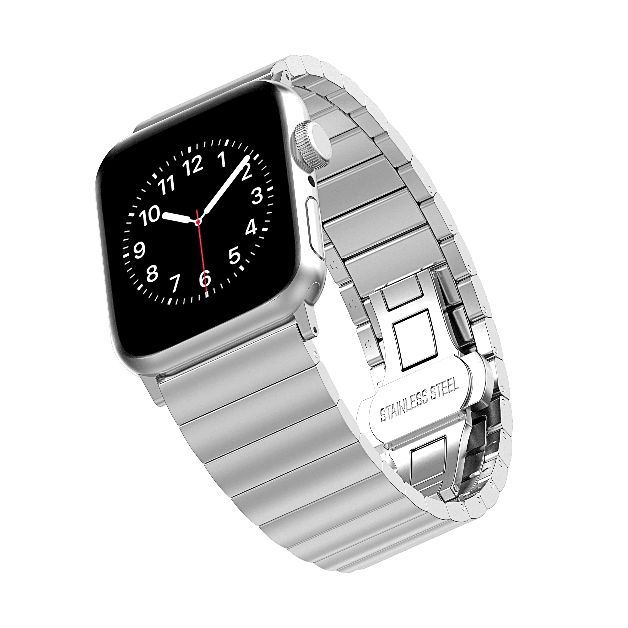 Stainless Steel Link Band for 42 & 44MM Apple Watch® - Silver - Walmart.com 