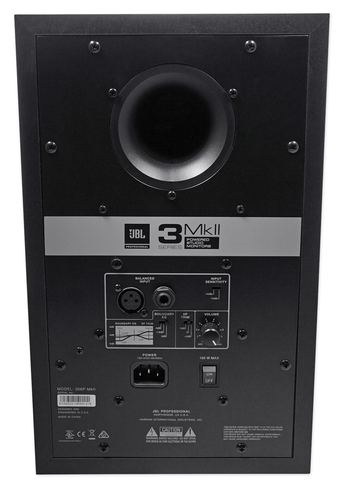 (2) JBL 306P MkII 6" Powered Studio Monitor Monitoring Speakers+White 29" Stands - image 4 of 11
