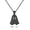 Black, variant on Halloween Ghost Pendant Necklace for Women Men Fashion Lovely Gold Silver Tiny Ghost Pendant Necklace Halloween Holiday Cosplay Party Costume Charm Jewelry