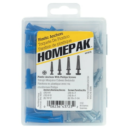 

Hillman Group RSC 5021839 Anchor Assorted Screw Kit - 72 Piece