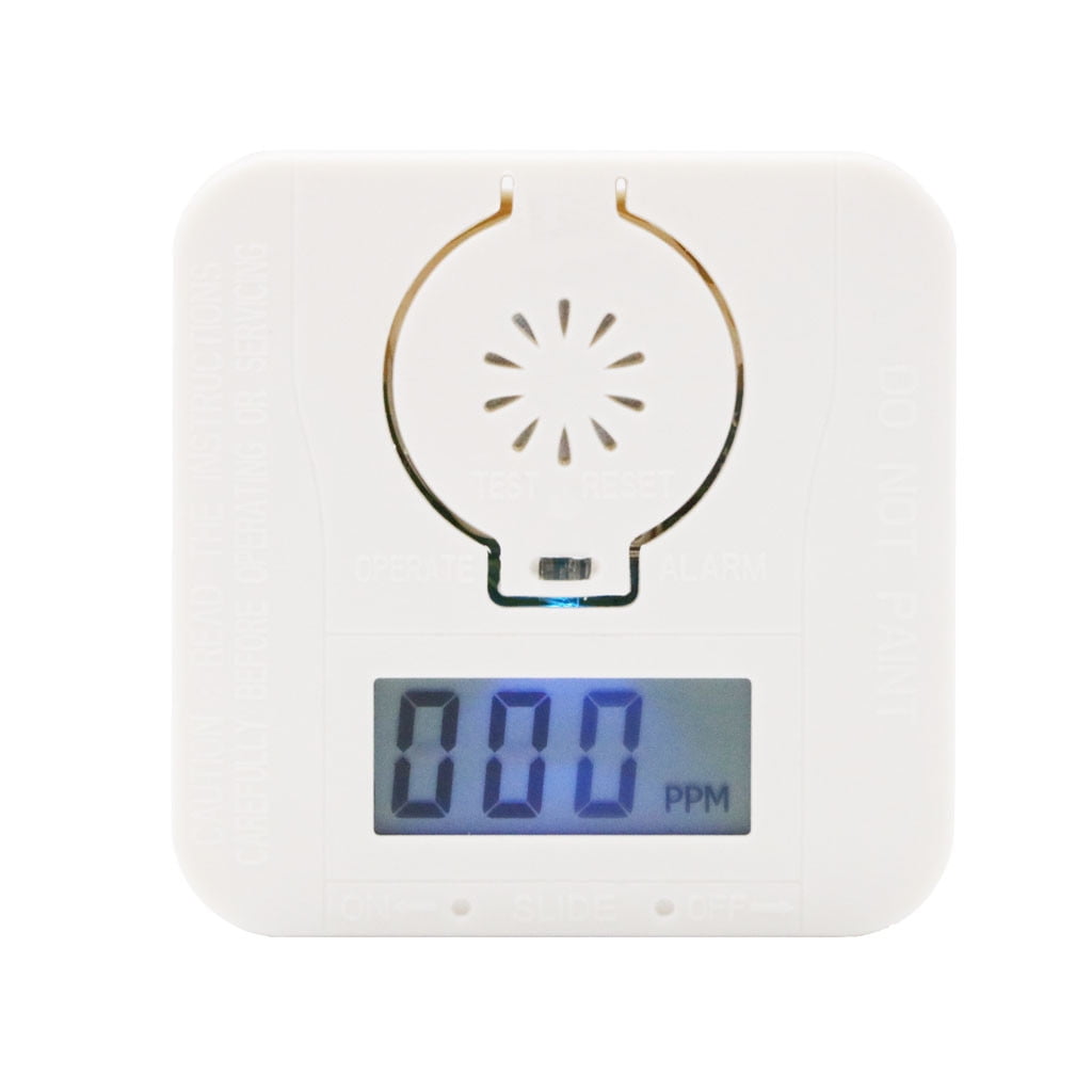 CO Carbon Monoxide & Smoke Detector Warning Alarm LCD DisplayPoisoning Gas Safe 