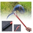 thumbnail image 2 of Red 16" Folding Sickle Stainless Steel Crops Grass Lawn Weed Cutter Yardwork Tool, 2 of 13