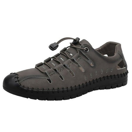 

Sneakers for Men Gentlemen Shoes Leather Summer Hollow Breathable Cool Large Size Casual Shoes Mens Sneakers Pu Khaki 45
