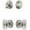 Satin Nickel, variant on Grandeur 828925 Georgetown Solid Brass Single Cylinder Keyed Entry Knobset And Deadbolt