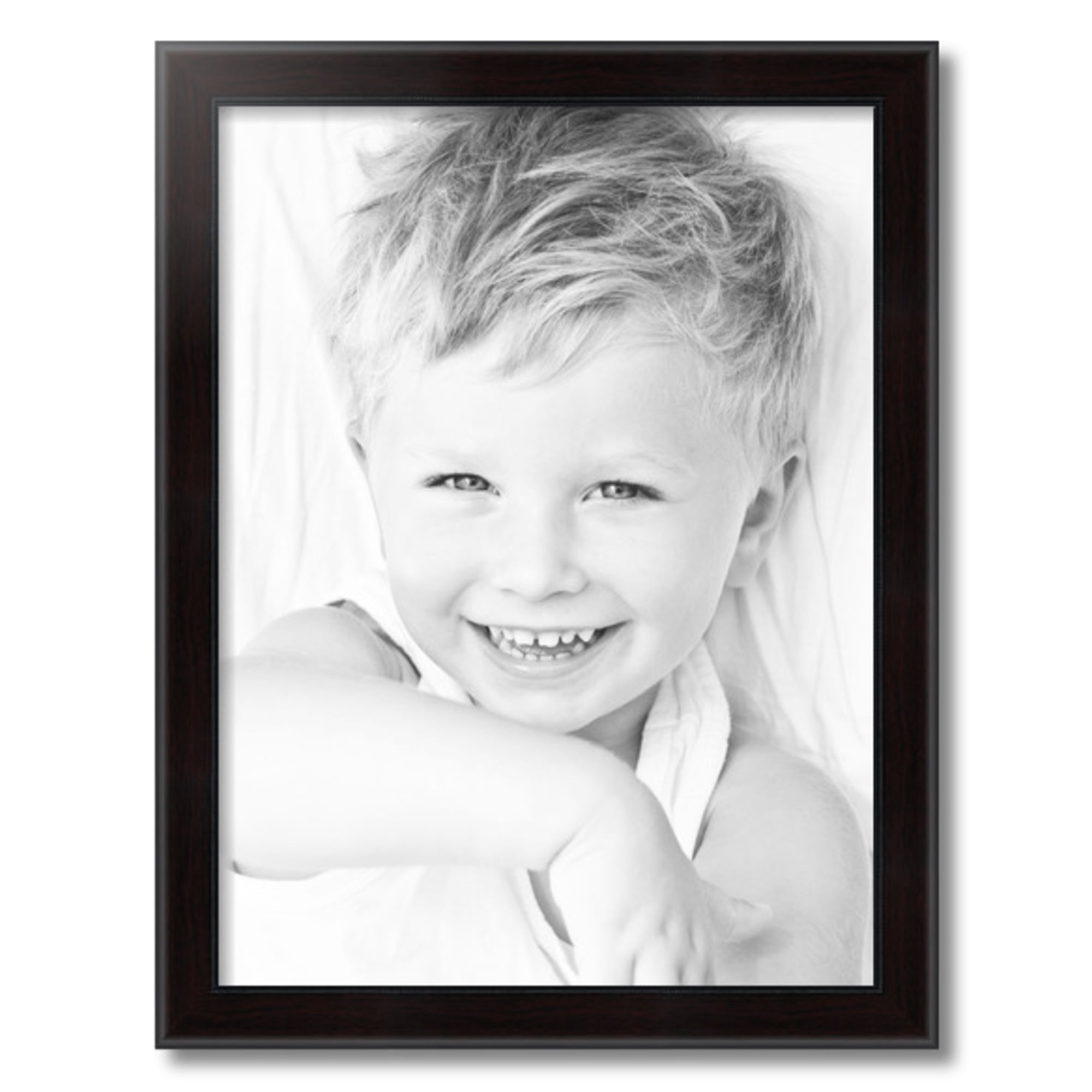 ArtToFrames 18x24 Inch Mahogany and Burgundy Picture Frame, This Brown MDF Poster Frame is Great for Your Art or Photos, Comes with 060 Plexi Glass (4211)
