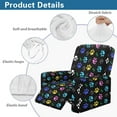 thumbnail image 5 of HELLHERO Dog Paw Print Recliner Sofa Cover 1 Seater Lazy Boy Chair Covers for Reclining Chair with Storage Pockets, 5 of 8