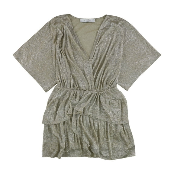 IRO Womens Wide Mini Dress, Metallic, 42
