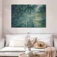 thumbnail image 2 of Elephant Stock Morning On The Seine 1898 Wall Art - Horizontal Canvas Wall Art - Living Room Wall Decor - Abstract Canvas - Teal And Green Decor By Claude Monet - 48" x 32", 2 of 4