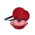 thumbnail image 1 of Batería de Cocina 4 Pzas Aluminio Antiadherente Alpine Rojo Alpine  Cuisine AIKCW5R, 1 of 2