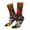 White, variant on Wolf With Wildflowers Crew Socks for Men & Women, Breathable Casual Athletic Ankle Socks