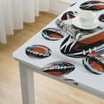 thumbnail image 4 of HAOXIT American Football Square Tablecloth，for Kitchen Party Dinner Table top Decoration，Wipeable TableCloths Cover Mat Spill Proof Table Covers，Washable,Reusable TableCloths 44''x44'', 4 of 7