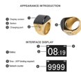 thumbnail image 4 of Smart Rings Counter, Wearable Zinc Alloy Tasbih Rings Battery Charging APP Reminder Present, IP67, for , Equantu, 4 of 7