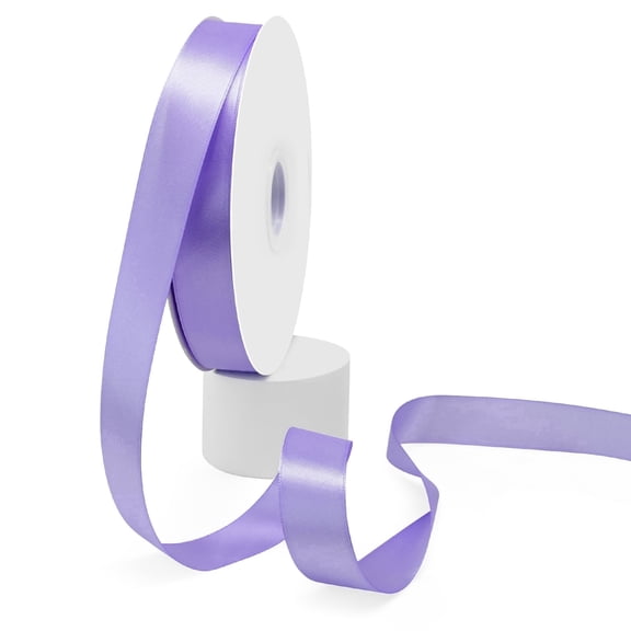 Light Purple Double Faced Satin Ribbon - 1 inch x 100 Yards