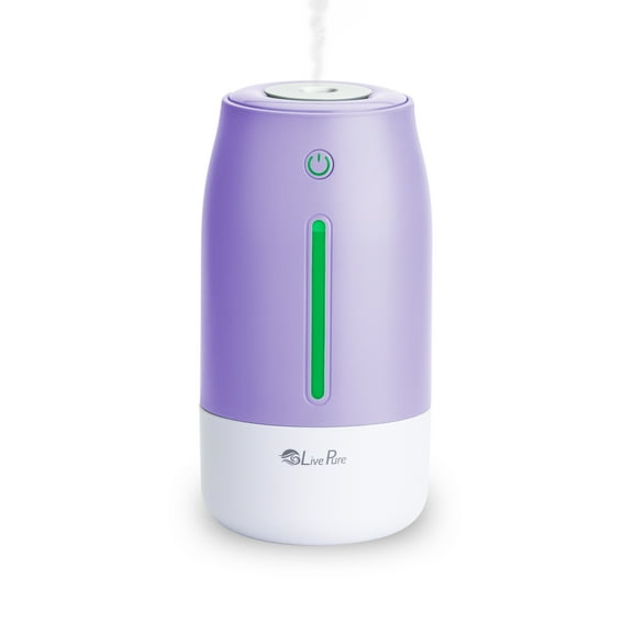 LivePure LP250 Aqua Glo Portable Cool Mist Humidifier. Lavender
