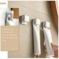thumbnail image 6 of White 4 Pcs Hook Face Cleanser Bathroom Accessories Toothpaste Rack Washroom Hanging Clamp Facial Wall Clip Ordinary, 6 of 6