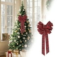 thumbnail image 2 of Large Christmas Bows Decorations for Tree Garland Wreath Xmas Ornaments Indoor Outdoor Farmhouse Front Door Party Supplies Holiday Decor and Gift Packaging, 2 of 4