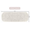 thumbnail image 4 of Home Weavers Luxury Collection 100% Cotton Tufted Bath Rug, Extra Soft and Absorbent Bath Rugs, Non-Slip Plush Bath Rug, Machine Wash, bath Rug for Bathroom, 10"x22" Tank Cover, Ivory, 4 of 4