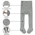 thumbnail image 2 of Toddler Girls Cotton Tights Baby Black White Gray Legging Pantyhose Stocking for 6 Months to 6 Years, 2 of 5