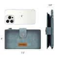 thumbnail image 5 of Wrangler Wallets Women Small Wristlet Wallets, Card Cases & Money Organizers Wallet Bifold with Phone Pocket and Rfid Lining, Jean, 5 of 6