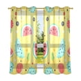 thumbnail image 2 of Watermelons Lemons Cactus Blackout Curtains Thermal Insulation 63 inch Grommet for Bedroom Living Room Bathroom Kitchen Windows 2 Pack, 2 of 6