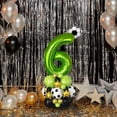 thumbnail image 5 of 40 Inch Green Football Number Balloon Set, Soccer Themed Birthday Decorations, Latex & Aluminum Foil Balloon Pack for teen Boys 1St-9Th Birthday, 1 Number Decoration, 5 of 6