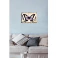 thumbnail image 4 of Purple Butterfly and Lavender Flower Retro Aluminum Sign 5.5"x8" Metal Sign Rustic Lavender Flower Living Room Wall Art Country Floral Wall Art Tin Garden Signs, 4 of 6