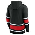 thumbnail image 3 of Chicago Blackhawks Chandail à Capuche à Lacets Profond pour Hommes - Noir, 3 of 3