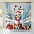 thumbnail image 3 of Merry Christmas Collie Enjoys Woofmas Winter Xmas Holiday Shower Curtain Collie Dog Lover Gifts Idea Waterproof Bathroom Bathtub Curtain - 02022, 3 of 5