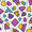 Purple Retro Pattern, variant on Yayeee Doormat for Indoor Entrance 32" x 20" Non Slippery Floor Rug, Purple Retro Pattern