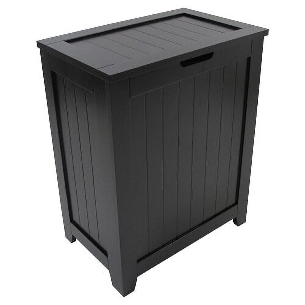 Redmon Contemporary Country Collection Plastic Laundry Hamper, Brown