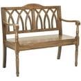 thumbnail image 2 of Safavieh Benjamin Geometric Rustic Bench, 2 of 5