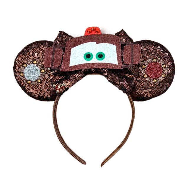 Diadema con orejas de Mickey y Minnie para niña y adulto, lazos de lentejuelas para fiesta de Halloween, accesorios para el cabello de princesa, 2023