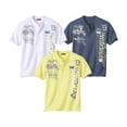 thumbnail image 1 of Atlas For Men - Camiseta Casual para Hombre (Blanco, Azul, Amarillo Lima), 1 of 4