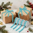 thumbnail image 7 of 5 Rolls Christmas Ribbon 1.5 inch Wide Decorative Ribbon for Gift Wrapping and Holiday Decorations Pastel Blue Dandelions, 7 of 7