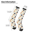 thumbnail image 5 of Balery Flower Leaves Printed Novelty Socks Men's Women's Crew Socks Sports Socks Knee High Socks Cotton Socks Quirky and Cool Socks, 5 of 9