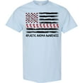 thumbnail image 3 of Inktastic Aplastic Anemia Awareness Red and White Ribbons and Flag T-Shirt, 3 of 5