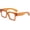 Brown, variant on Square Frame Glasses for Women Men Fashion Thick Frame Blue Light Glasses Non Prescription Eyeglasses