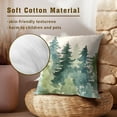 thumbnail image 5 of Winter Snow Pine Trees Pillow Covers Set of 2 Christmas Rustic Decorative Throw Pillowscases 16x16 Inch Xmas Seasonal Forest Throw Pillow Covers for Home Sofa Couch Bed Christmas Holiday Decoration, 5 of 6