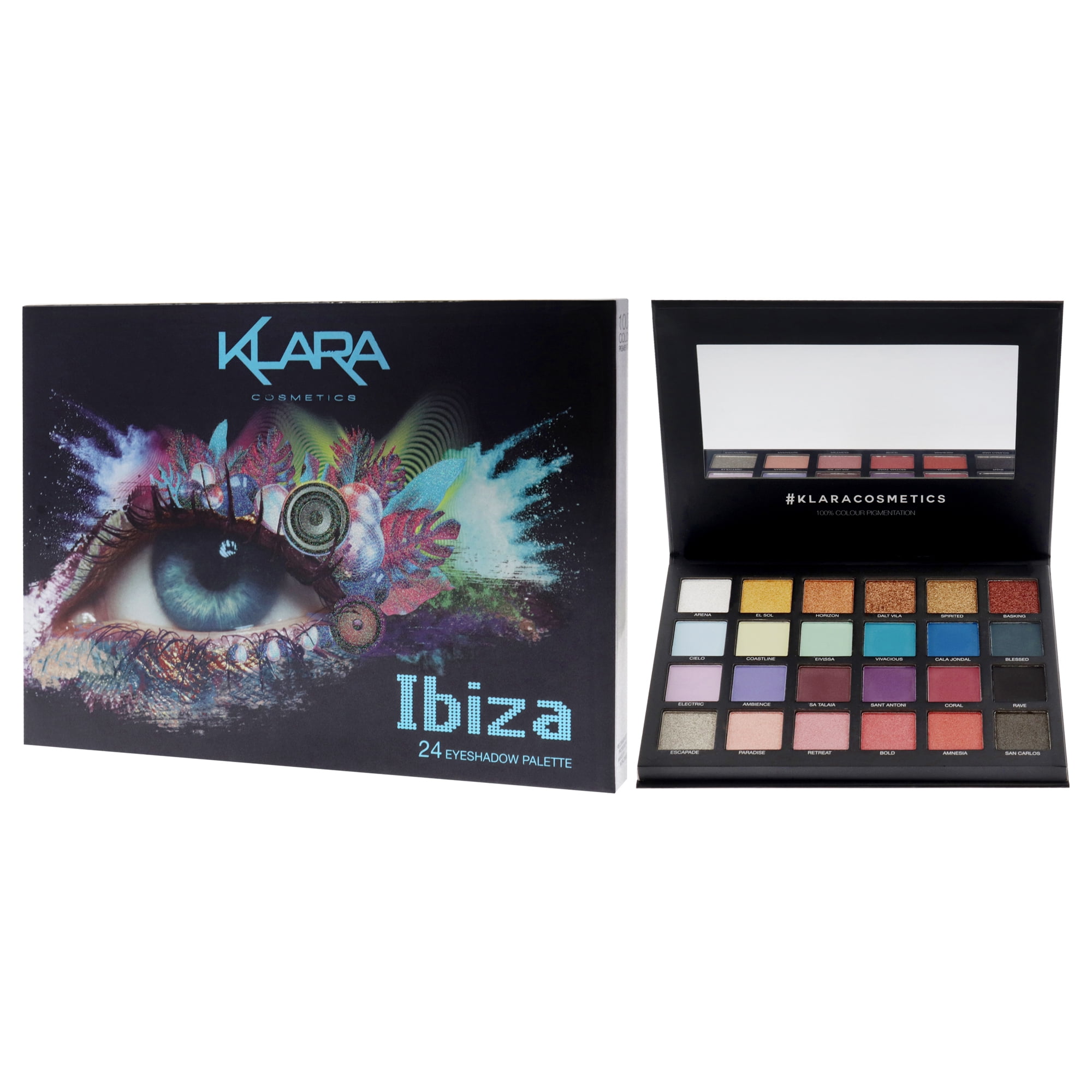 Klara 24 Eyeshadow Palette - Ibiza , 1.68 oz Eye Shadow