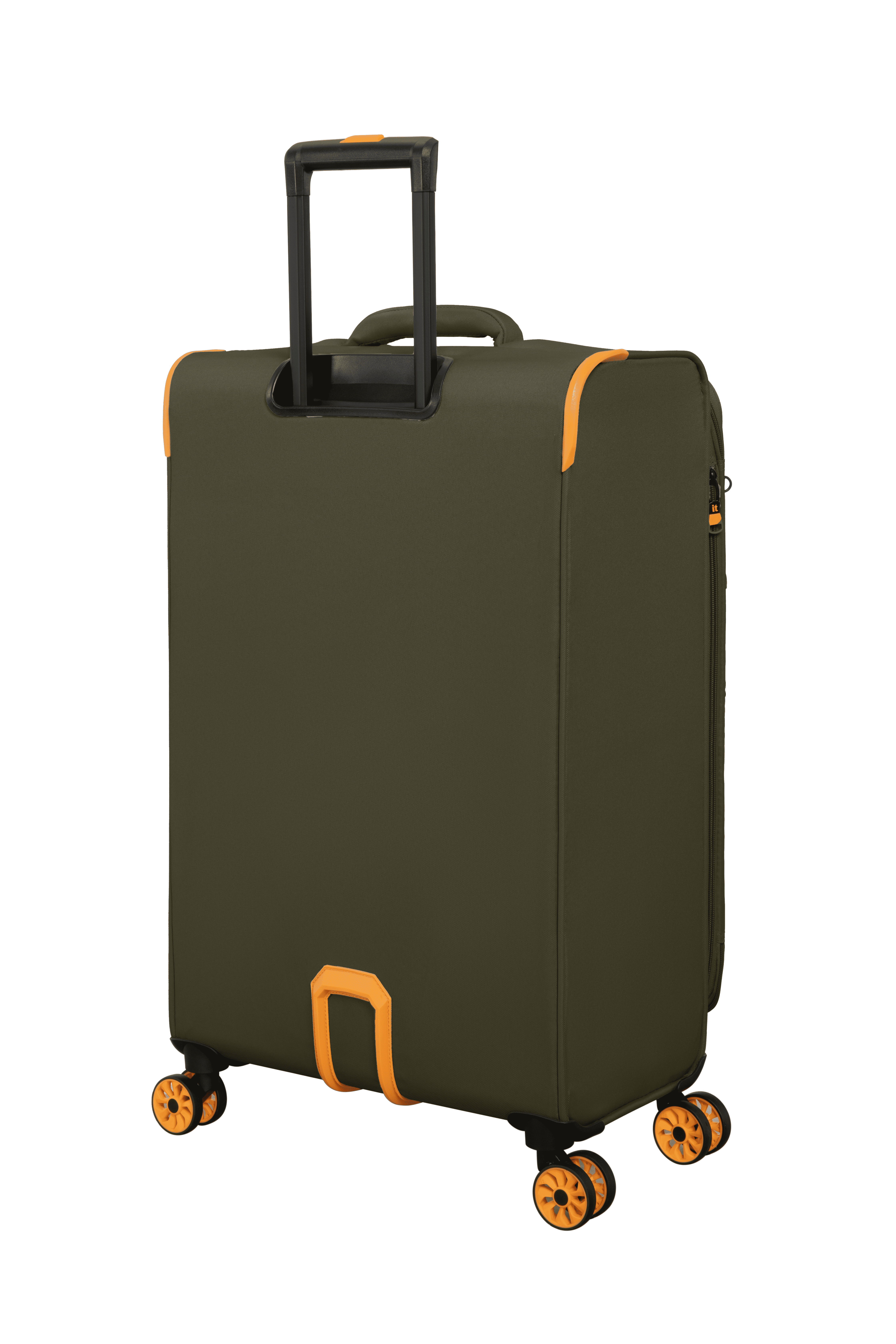 it luggage Compartment 32" Checked Softside 8 Wheel Expandable Spinner, Dark Olive