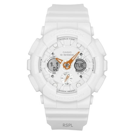 Casio G-Shock Analog Digital Bio-Based Resin White Dial Quartz GMA-S120SA-7A1 200M Women's Watch