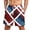 Vermilion, variant on Men's 250 Anniversary USA Beach Shorts Loose Fit Drawstring Summer Vacation 250th Anniversary Shorts with Pockets