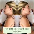 thumbnail image 3 of Queilt Side Sleeper Pillow | J Pillow for Side Sleeping | Side Sleeper Pillow with Ear Hole | Swan Pillow Shape | Neck & Spine Alignment for Sleeping | Side Sleeping Pillows for Adults | with Velvet C, 3 of 5