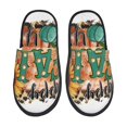 thumbnail image 1 of Fotbe Happy Fall Y'All Pantuflas Peludas para Mujer con Estampado, Zapatillas de Peluche, Zapatos de Invierno para Casa, Uso Interior y Exterior-Medium, 1 of 8